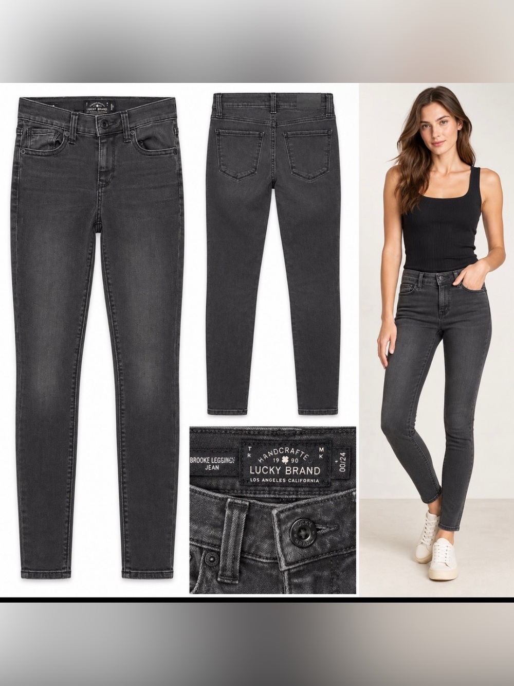 Lucky Brand Brooke Legging Jean - Charcoal